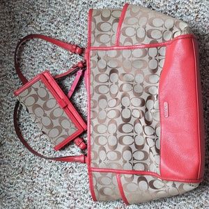 Authentic Coach Purse with Checkbook cover